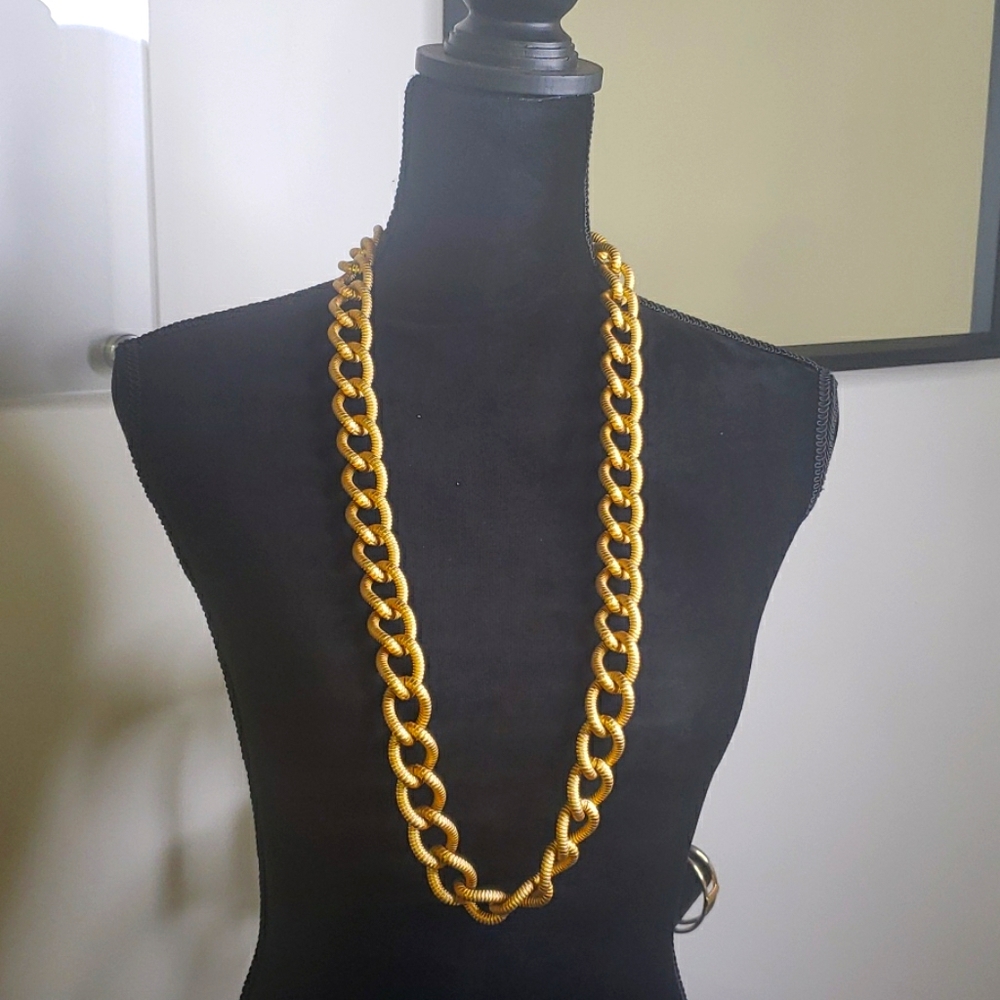 Gold Chunky Chain Fashion Necklace